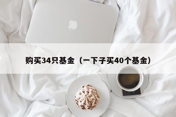 购买34只基金（一下子买40个基金）