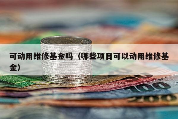 可动用维修基金吗（哪些项目可以动用维修基金）