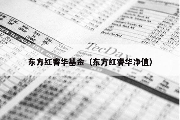 东方红睿华基金（东方红睿华净值）