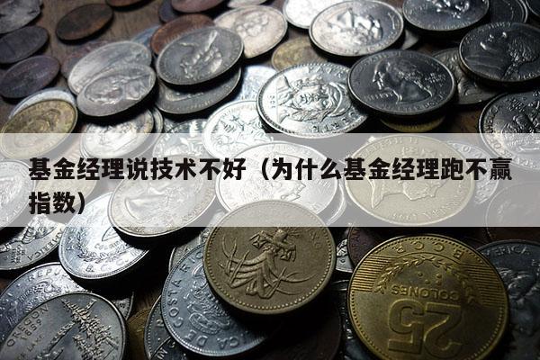 基金经理说技术不好（为什么基金经理跑不赢指数）