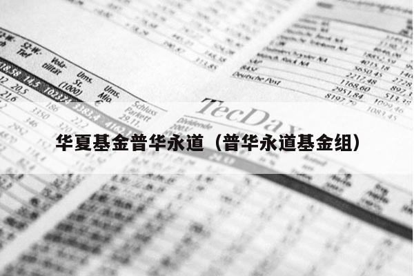华夏基金普华永道（普华永道基金组）