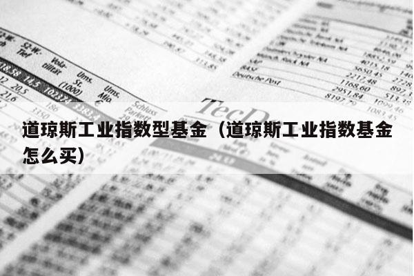 道琼斯工业指数型基金（道琼斯工业指数基金怎么买）