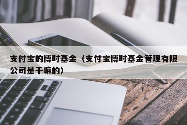 支付宝的博时基金（支付宝博时基金管理有限公司是干嘛的）