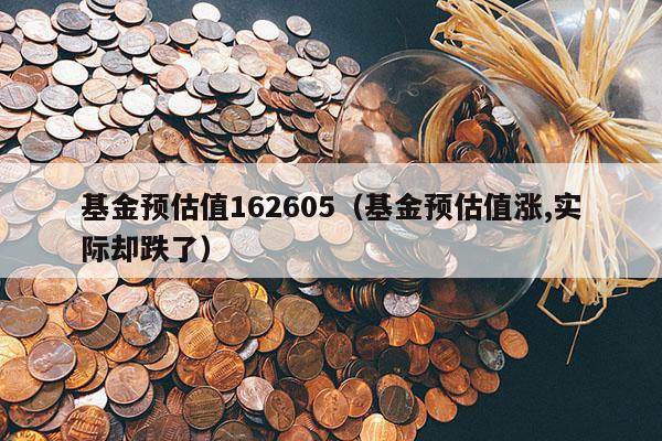 基金预估值162605（基金预估值涨,实际却跌了）