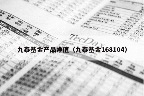 九泰基金产品净值（九泰基金168104）