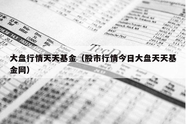 大盘行情天天基金（股市行情今日大盘天天基金网）
