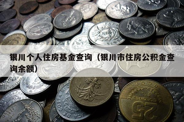 银川个人住房基金查询（银川市住房公积金查询余额）
