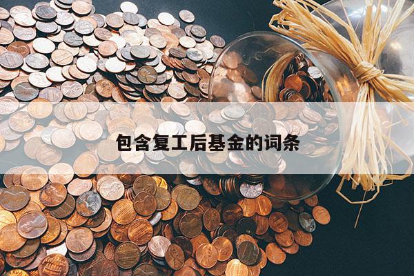 包含复工后基金的词条