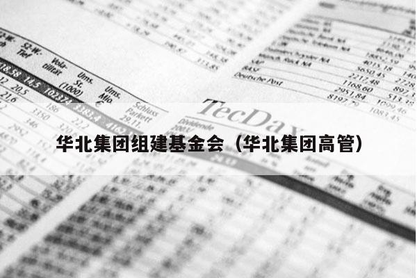 华北集团组建基金会（华北集团高管）