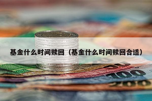 基金什么时间赎回（基金什么时间赎回合适）