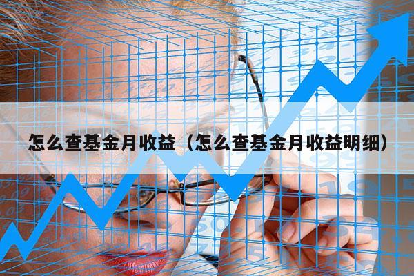 怎么查基金月收益（怎么查基金月收益明细）