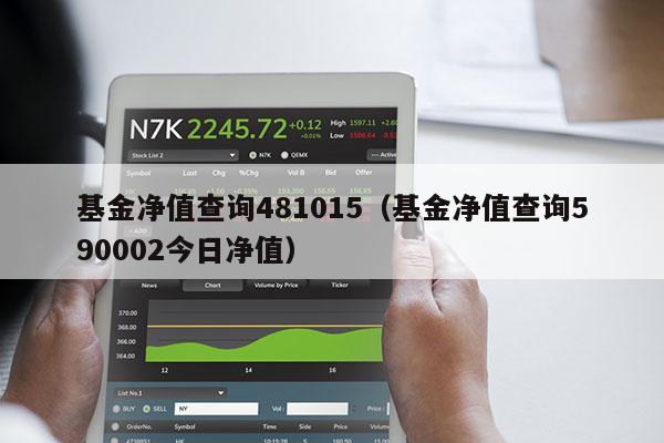 基金净值查询481015（基金净值查询590002今日净值）