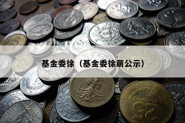 基金委徐（基金委徐萌公示）