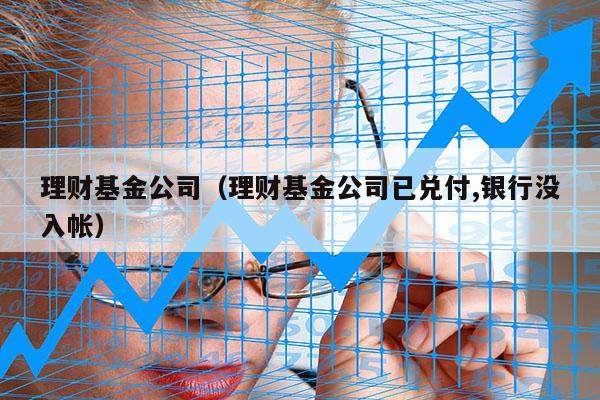 理财基金公司（理财基金公司已兑付,银行没入帐）