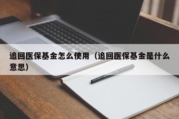 追回医保基金怎么使用（追回医保基金是什么意思）