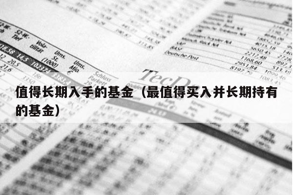 值得长期入手的基金（最值得买入并长期持有的基金）