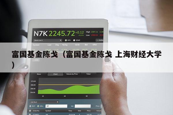 富国基金陈戈（富国基金陈戈 上海财经大学）