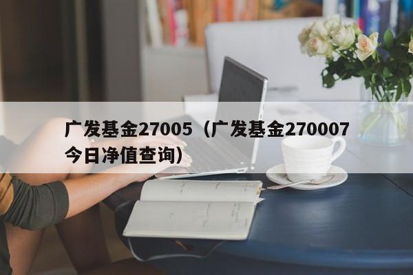 广发基金27005（广发基金270007今日净值查询）