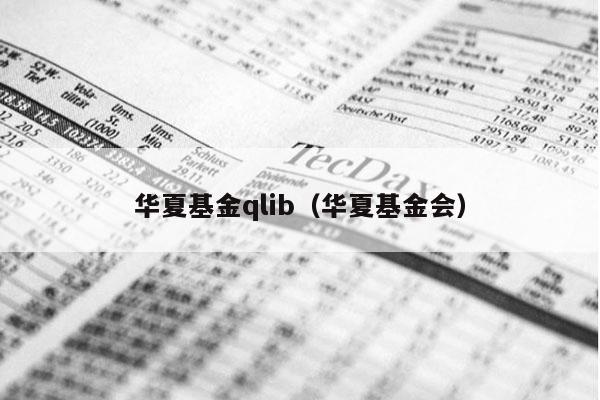 华夏基金qlib（华夏基金会）