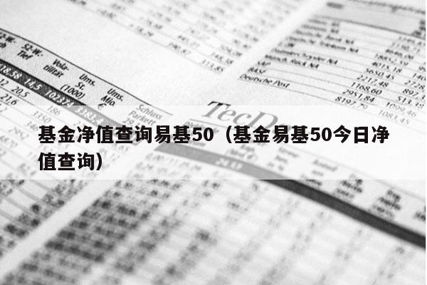 基金净值查询易基50（基金易基50今日净值查询）