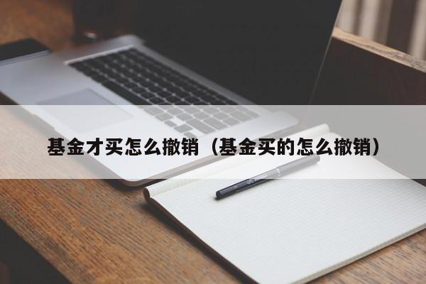 基金才买怎么撤销（基金买的怎么撤销）