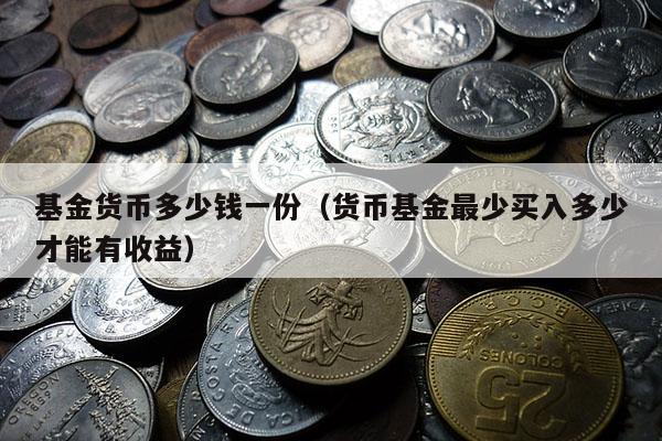 基金货币多少钱一份（货币基金最少买入多少才能有收益）