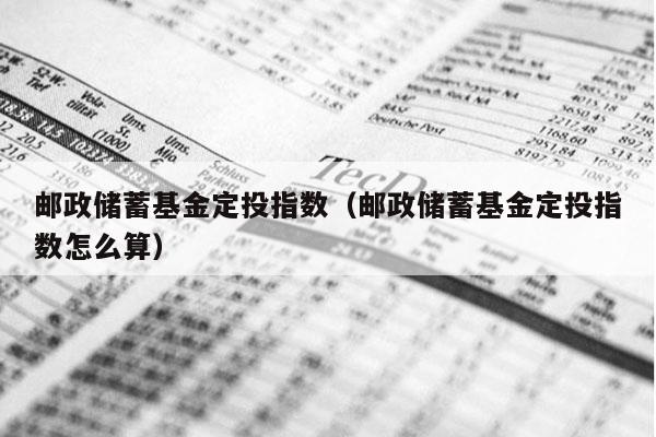 邮政储蓄基金定投指数（邮政储蓄基金定投指数怎么算）