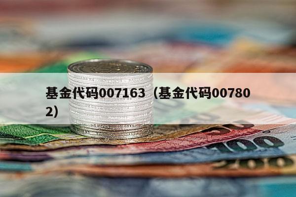 基金代码007163（基金代码007802）