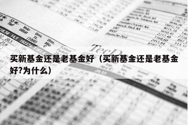 买新基金还是老基金好（买新基金还是老基金好?为什么）