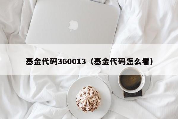 基金代码360013（基金代码怎么看）