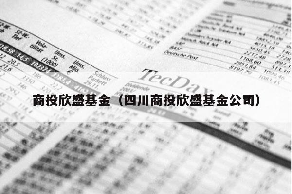 商投欣盛基金（四川商投欣盛基金公司）