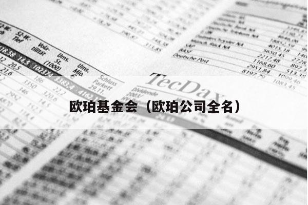欧珀基金会（欧珀公司全名）