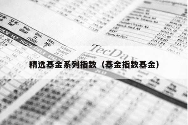 精选基金系列指数（基金指数基金）