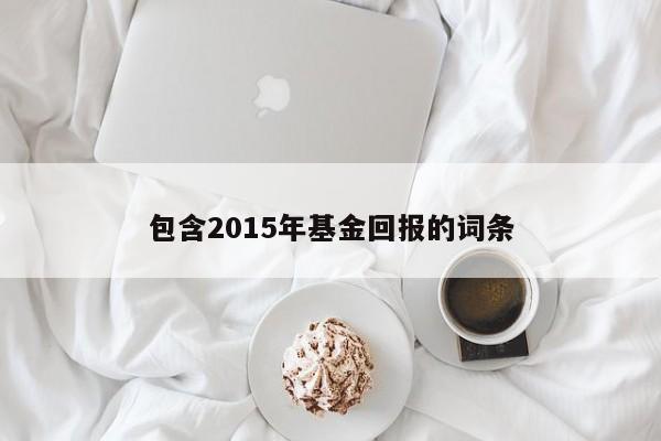 包含2015年基金回报的词条