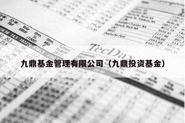 九鼎基金管理有限公司（九鼎投资基金）