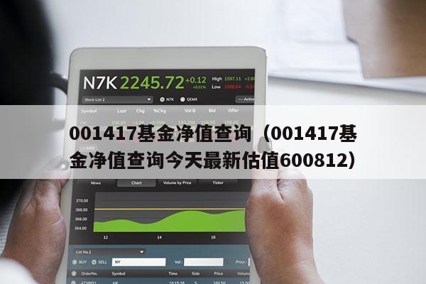 001417基金净值查询（001417基金净值查询今天最新估值600812）