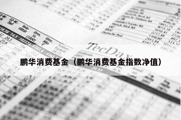 鹏华消费基金（鹏华消费基金指数净值）