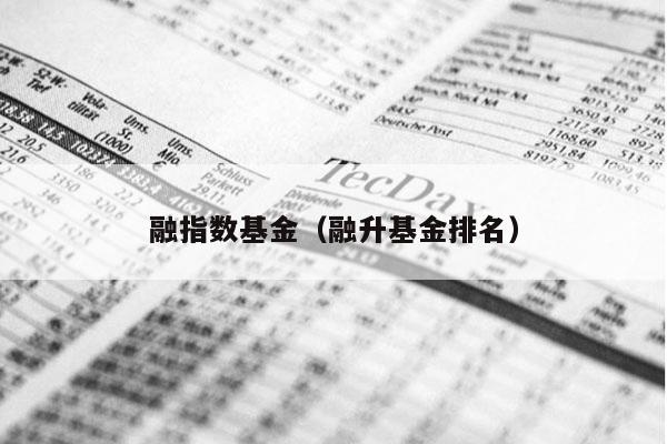 融指数基金（融升基金排名）