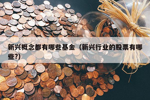 新兴概念都有哪些基金（新兴行业的股票有哪些?）