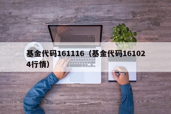 基金代码161116（基金代码161024行情）