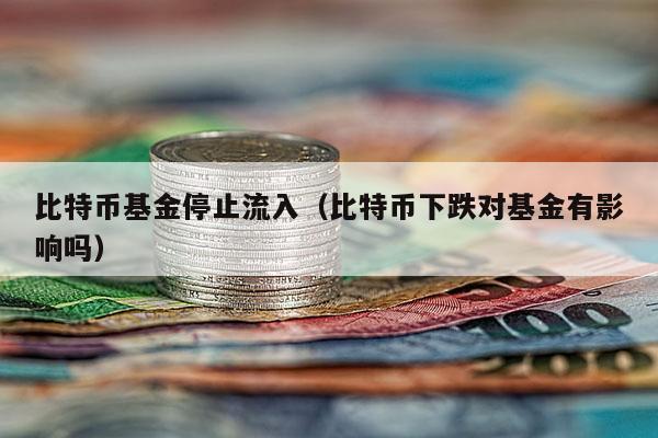 比特币基金停止流入（比特币下跌对基金有影响吗）