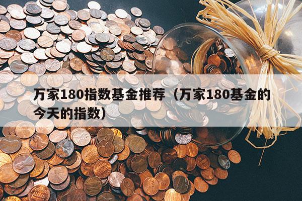 万家180指数基金推荐（万家180基金的今天的指数）