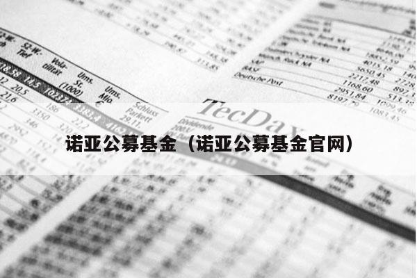 诺亚公募基金（诺亚公募基金官网）