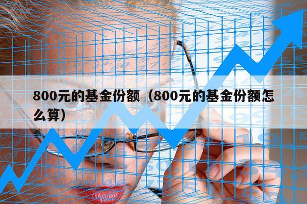 800元的基金份额（800元的基金份额怎么算）