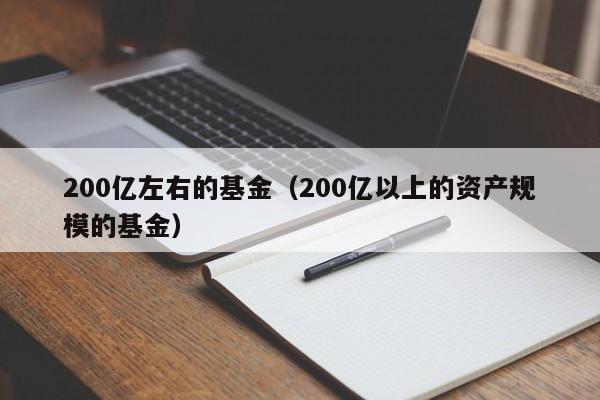 200亿左右的基金（200亿以上的资产规模的基金）