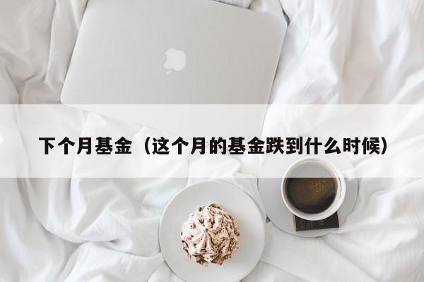 下个月基金（这个月的基金跌到什么时候）