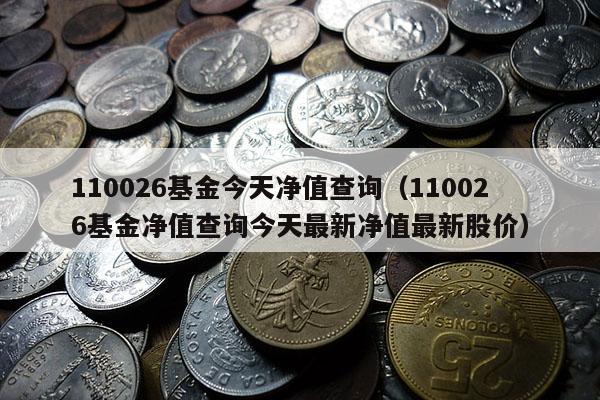 110026基金今天净值查询（110026基金净值查询今天最新净值最新股价）