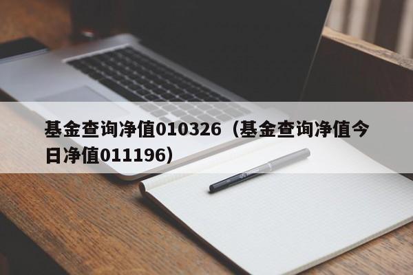基金查询净值010326（基金查询净值今日净值011196）