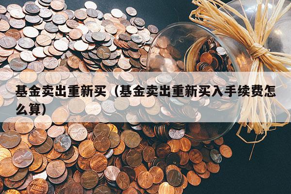 基金卖出重新买（基金卖出重新买入手续费怎么算）